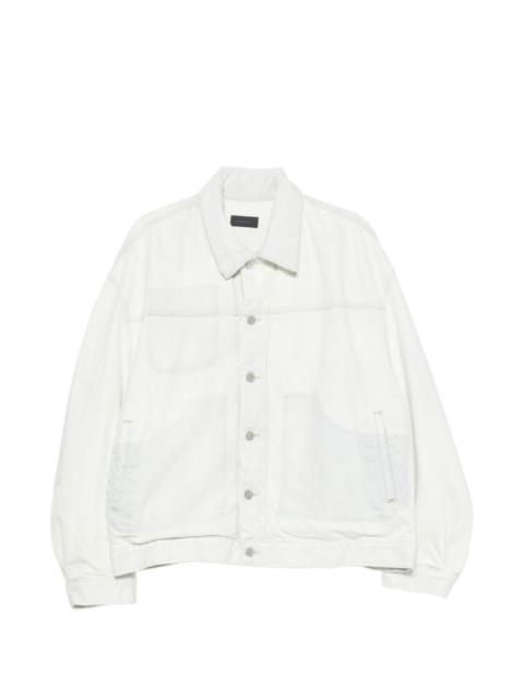 HAIKURE panelled button-up denim jacket