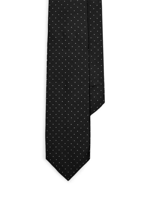 Ralph Lauren Men's Polka Dot Silk Tie - Black