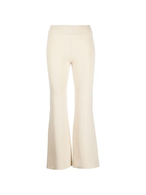 ST. AGNI flared knitted pants