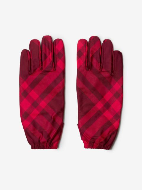 Burberry Check Nylon Gloves