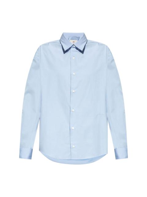 AMI Paris logo embroidered shirt