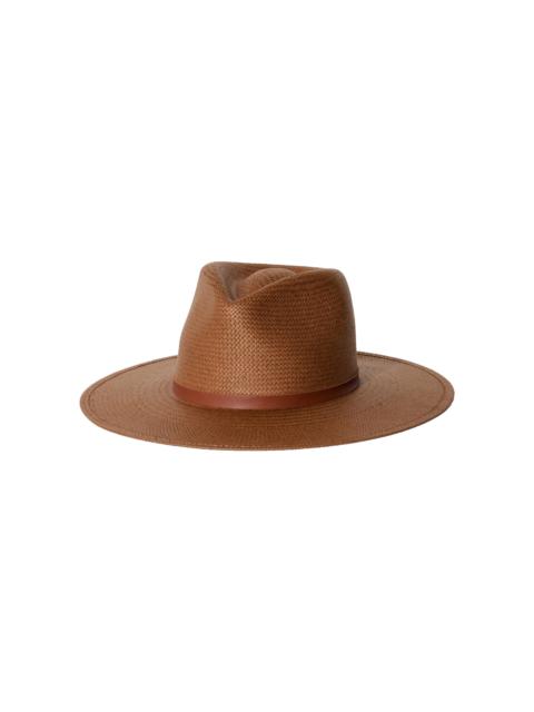 Janessa Leoné Sherman Packable Straw Fedora brown