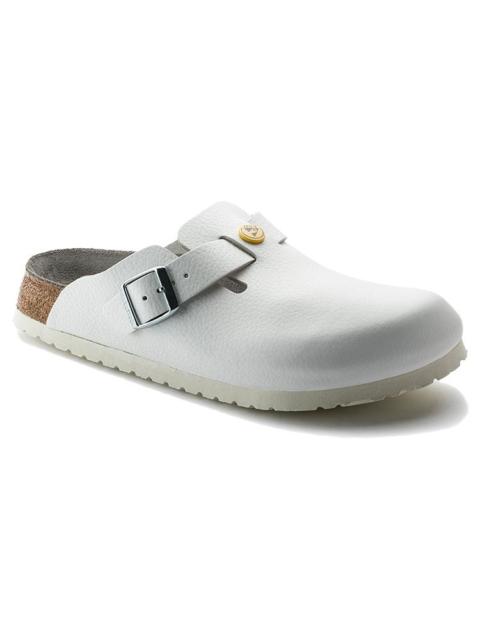 BIRKENSTOCK Birkenstock Boston ESD Natural Leather Narrow Fit Sandals 'White' 0061378