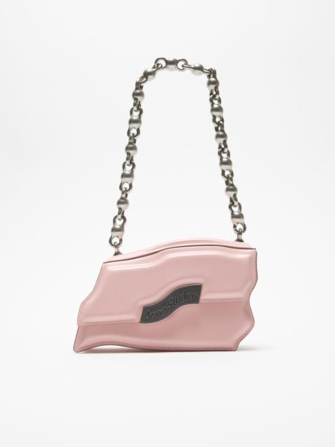 Distortion wavy mini bag - Pastel pink