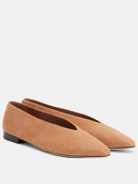 JIMMY CHOO Margot suede ballet flats