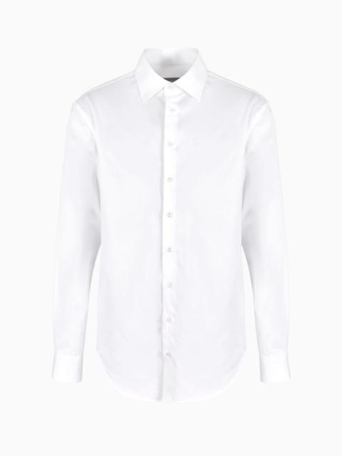 GIORGIO ARMANI Classic shirt in cotton twill