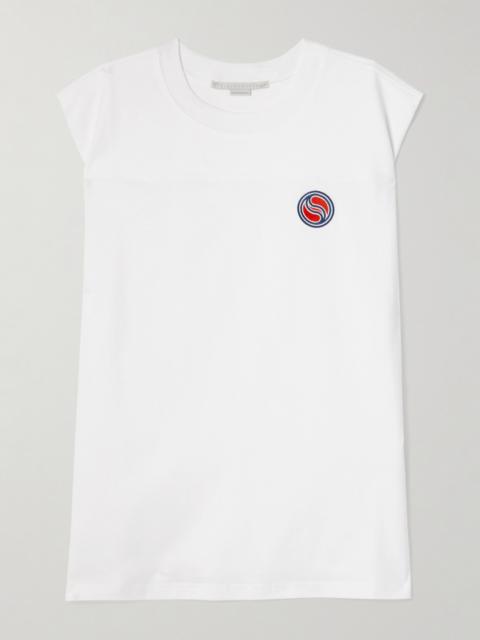 Stella McCartney Embroidered Cotton-jersey Tank