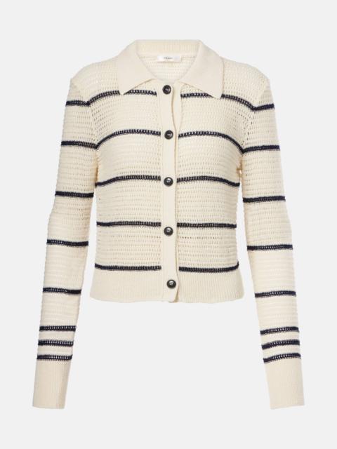FRAME The Shrunken cotton-blend cardigan