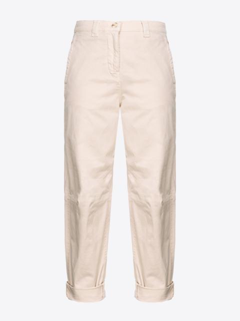 CAVALRY FABRIC CARROT TROUSERS