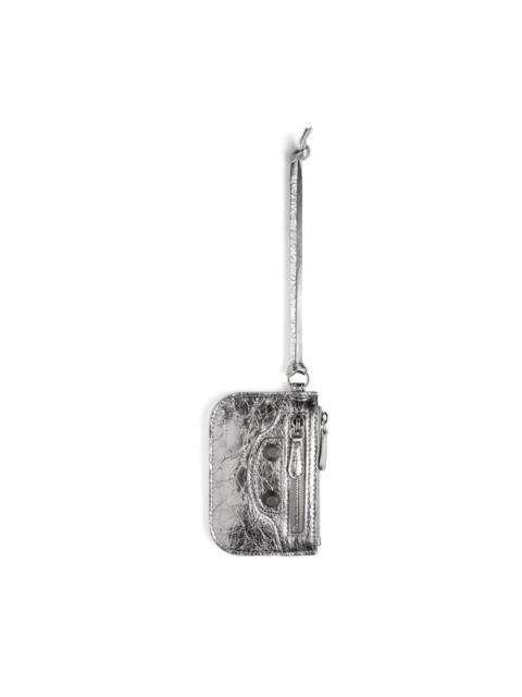 Women's Le Cagole Coin Purse Metallized in Silver