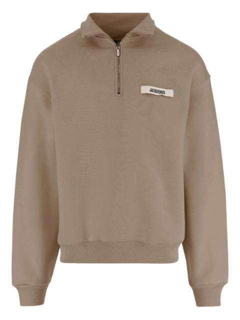 JACQUEMUS The Gros Grain high collar logo sweatshirt