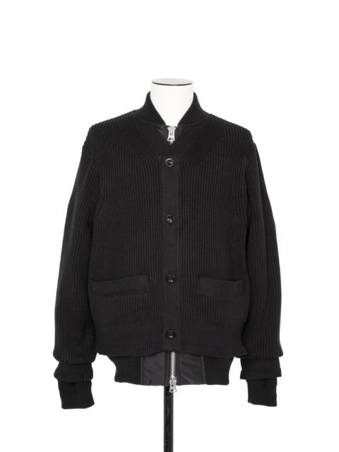 sacai Nylon Twill x Knit Cardigan
