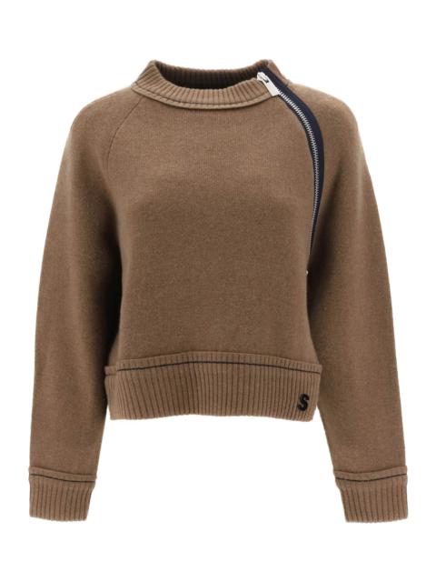 sacai CASHMERE COTTON SWEATER