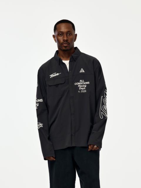 Nike NIKE ACG AIREEZ BUTTON-UP LONG-SLEEVE (DK SMOKE GREY/WHITE)