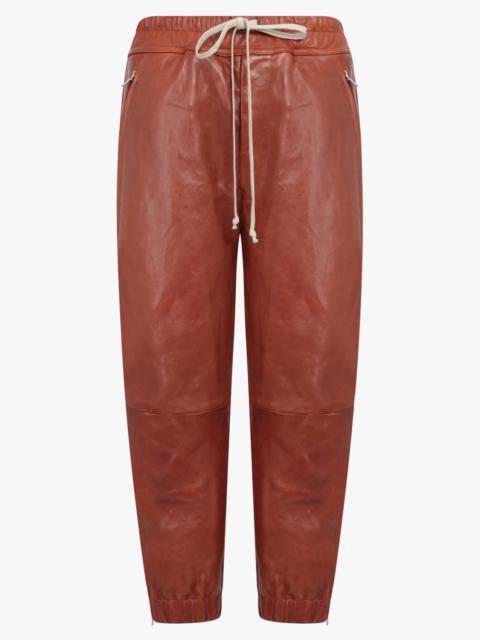 Rick Owens CROPPED TRACK PANT |  HENNA