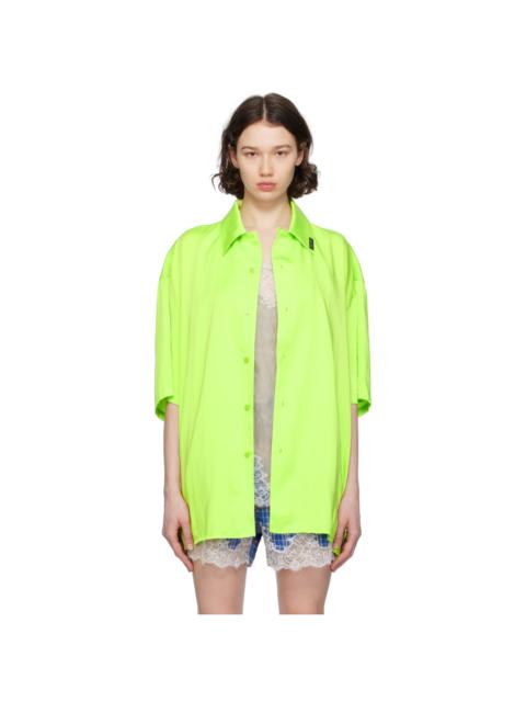 Martine Rose Green Layered Shirt