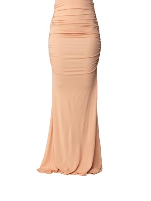 ELISABETTA FRANCHI ruched long skirt