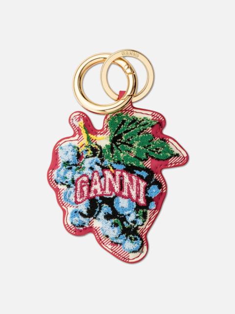 GANNI GRAPE KEYRING