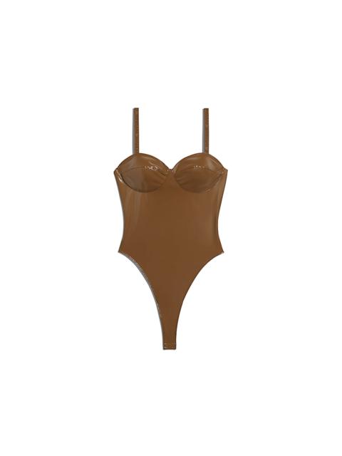 adidas adidas Ivy Park Latex Bodysuit Wild Brown