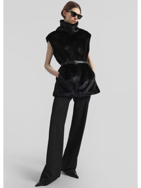 The Frankie Shop Blaire Funnel Neck Top - Black