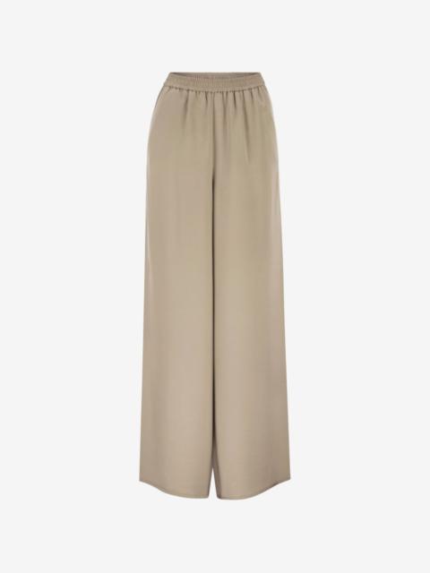 Max Mara wide-leg silk palazzo pants