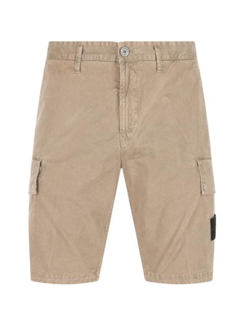 Stone Island logo-patch cargo shorts