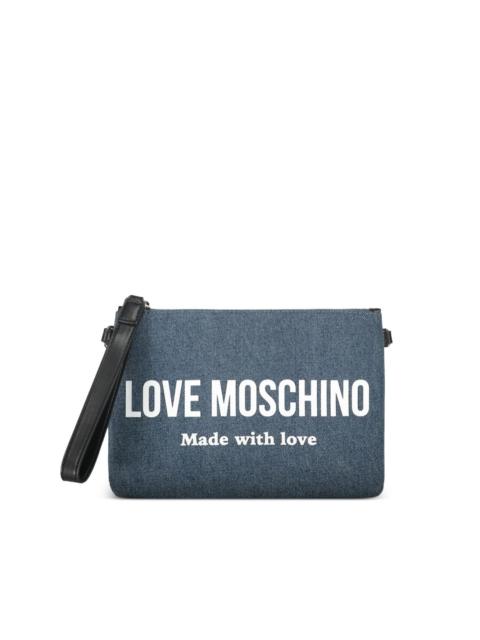 Moschino logo strap shoulder bag