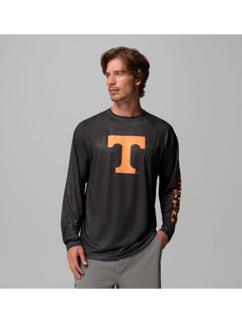 Columbia Men's Collegiate PFG Terminal Tackle Heather Long Sleeve Shirt - Tennessee