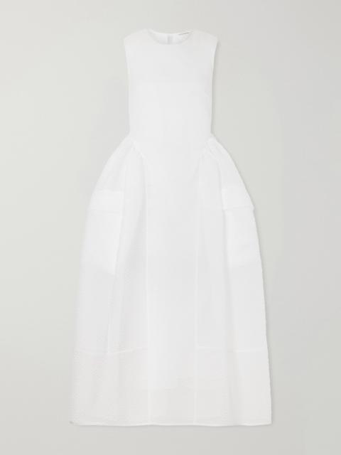 CECILIE BAHNSEN Duana Lace-trimmed Cloqué Dress