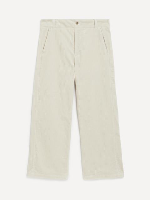 A.P.C. Ecru Loose-Fit Corduroy River Trousers