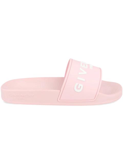 Givenchy Givenchy Logo Signature Slides Light Pink (Women's)