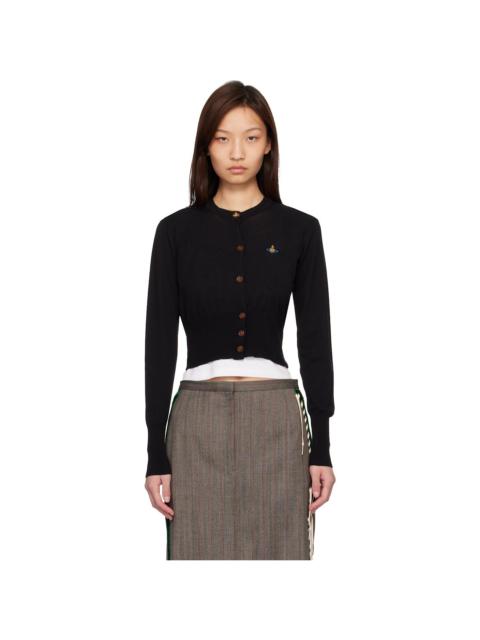 Vivienne Westwood Black Bea Cropped Cardigan