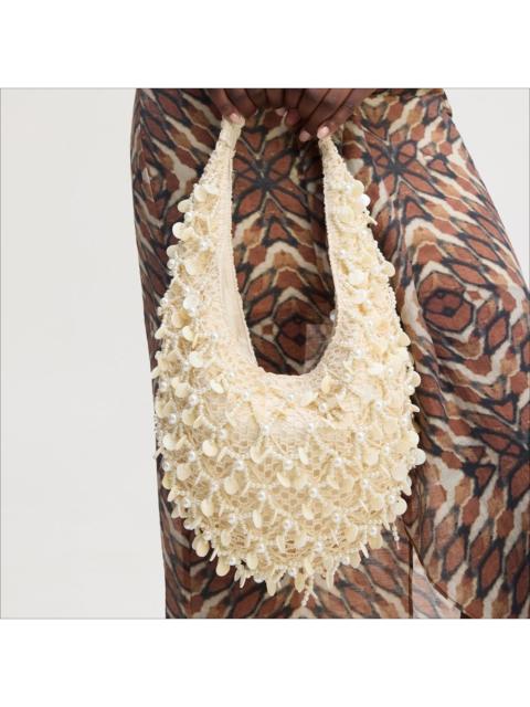 Sam Edelman Ariel Pearl Knit Small Hobo