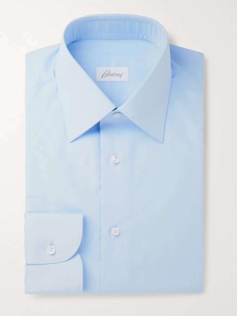 Brioni Light-Blue Cotton-Poplin Shirt
