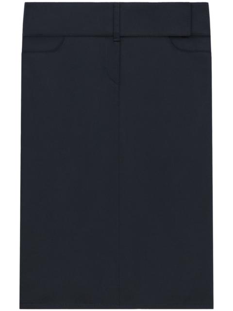 courrèges belted midi skirt