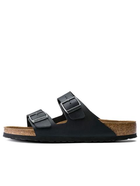 BIRKENSTOCK Birkenstock Arizona Oiled Nubuck Leather Sandals 'Black' 752481