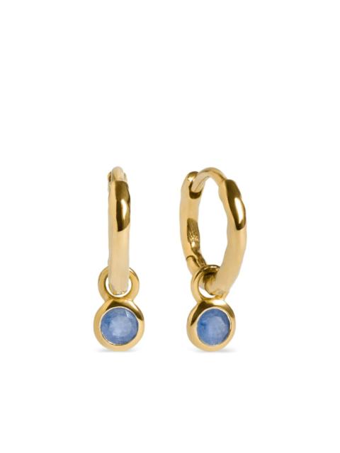 MONICA VINADER gemstone-pendant hoop earrings