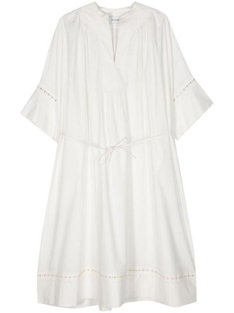 Yves Salomon poplin midi dress