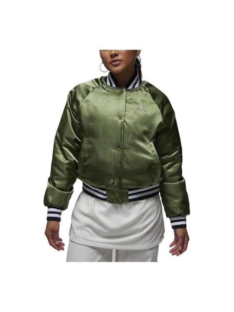 Jordan (WMNS) Air Jordan Varsity Jacket 'Green' FB5154-340