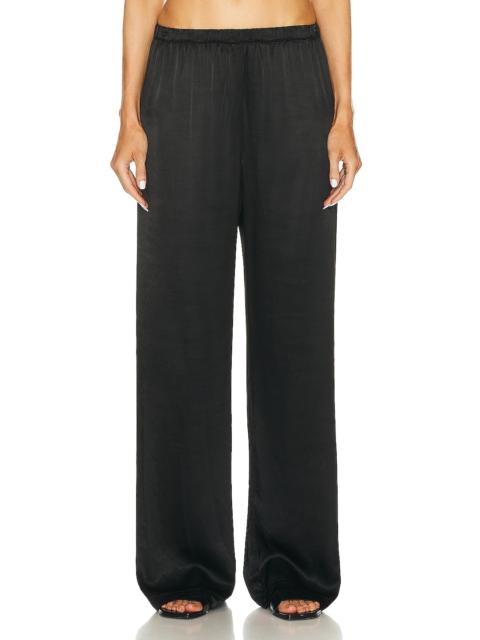 Enza Costa Satin Wide Leg Pant