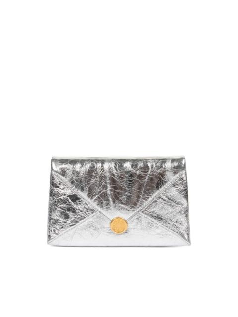Dries Van Noten leather envelope clutch bag