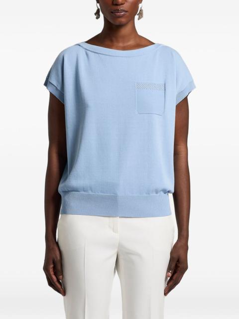 PESERICO cotton knitted T-shirt