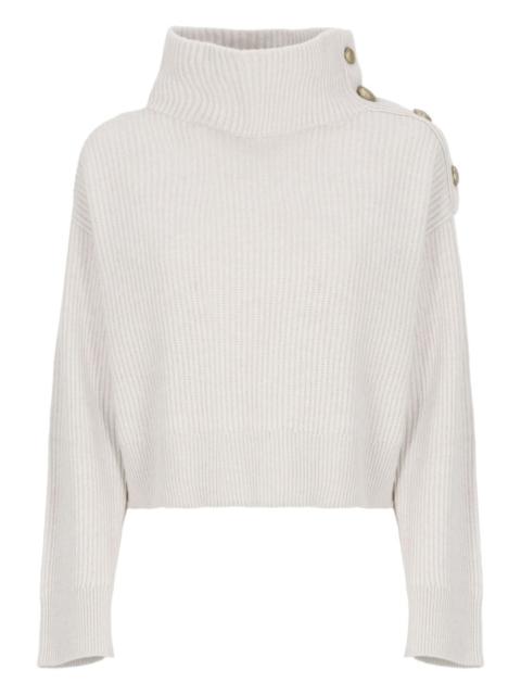 ribbed turtleneck sweater