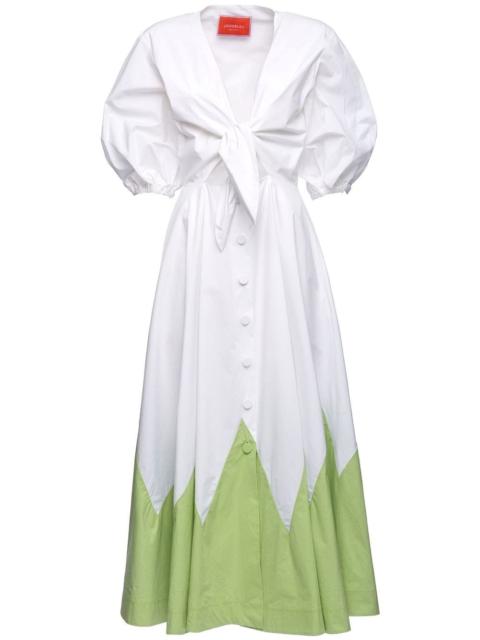La DoubleJ Peek-A-Boo graphic-print dress