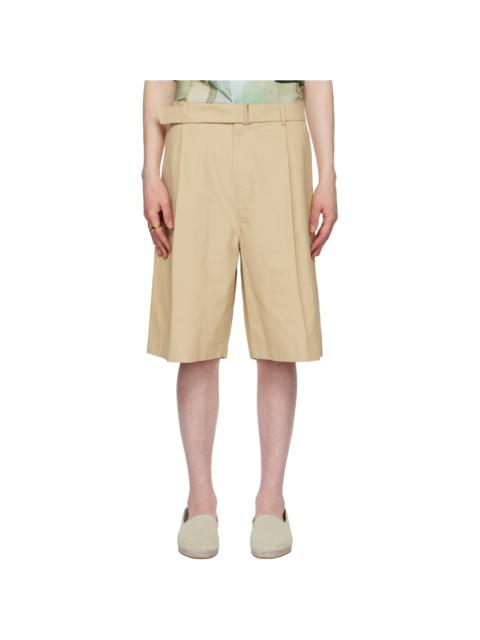 LE17SEPTEMBRE Beige Belted Shorts