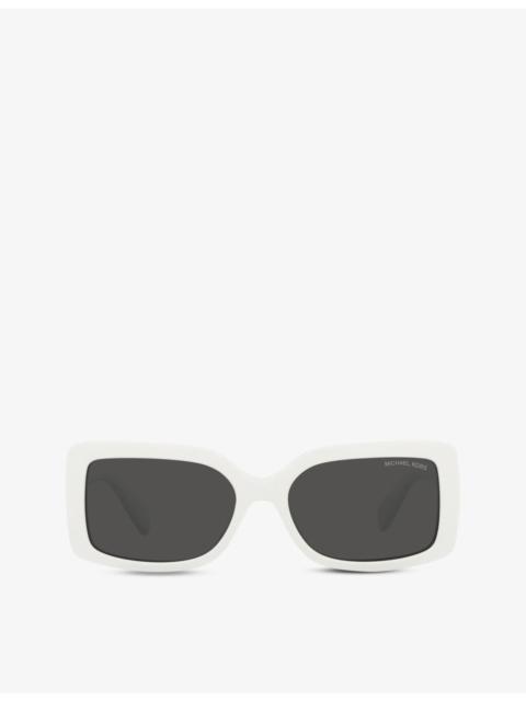MICHAEL KORS MK2165 Corfu rectangular-frame acetate sunglasses