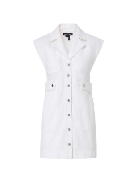 VERONICA BEARD Jax notched-collar cotton dress