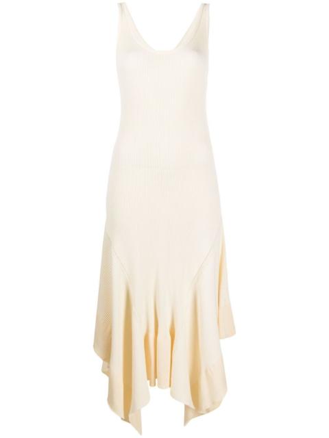 Stella McCartney rib-detail asymmetric dress