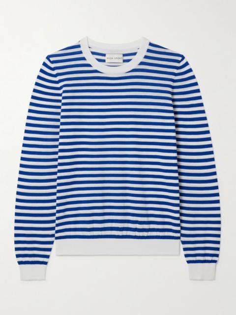 HIGH SPORT Alex striped cotton top Navy