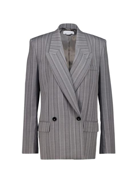 Stella McCartney pinstripe-pattern waisted-fit jacket